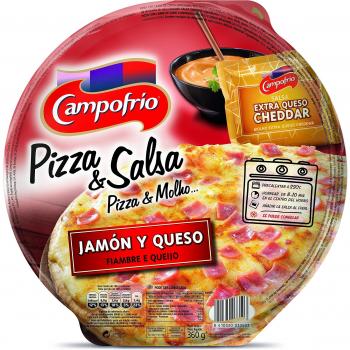 PIZZA JAMON Y QUESO CAMPOFRIO 360 GRS