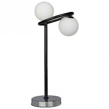 Lampe d'appoint La Habana 2xg9 Noir/Chromé 50x21x23 cm