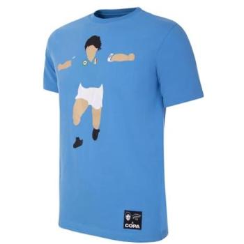 Maradona Copa SSC Napoli T-shirt Bleu