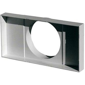 Ventilation PVC First Plast – adaptateur 201 × 101 mm pour grille cheminée (Ø 100)