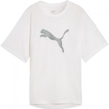 PUMA Evostripe Graphic Damen Shirt Weiß Größe S