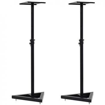 VidaXL Studio Monitor Stands 2 pcs Black