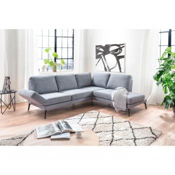 Bequemes Ecksofa Kairo mit Recamiere links