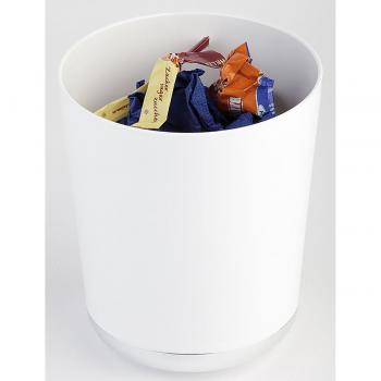 Cestino portaposate Base Chrom 1,3L bianco rotondo 13x15,5 cm