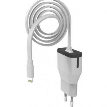 Cargador de Pared Muvit para Apple Lightning MFI 2.4A 1m