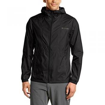 Columbia Flashback Windbreaker Veste Coupe-Vent Homme, Noir (Blanc)