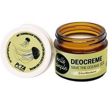 PureGreen Mandarin Deodorant Cream 50g (Save the Oceans)