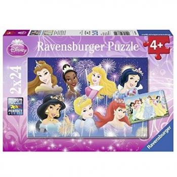 2 puzzles 24 pièces : Les princesses réunies / Disney Princesses