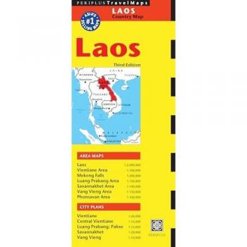 Laos Travel Map Third Edition