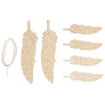 Bois et Plumes Pendaison 12,5x7,5 cm Rayher