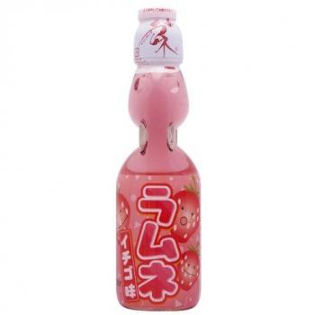COMIDA BEBIDA JAPONESA ASIATICA HATA-KOSEN Ramune sabor FRESA Refrescante 200 ml
