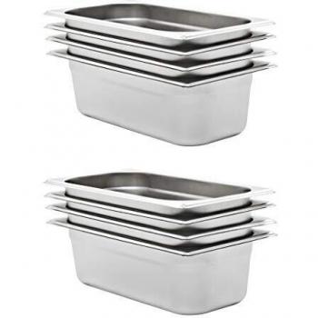 8 pcs GN 1/3 Stainless Steel Gastronorm Containers