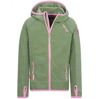 Giacca Trollkids Sandefjord 164 cm Verde Pistacchio e Rosa