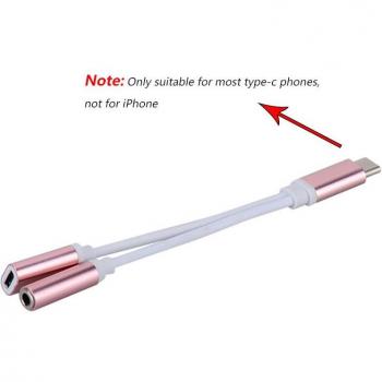 Convertidor USB-C a Jack 3.5mm con Puerto USB