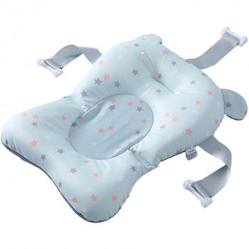 Siège de douche pour bébé Cartoon avec coussin de sécurité vert étoile