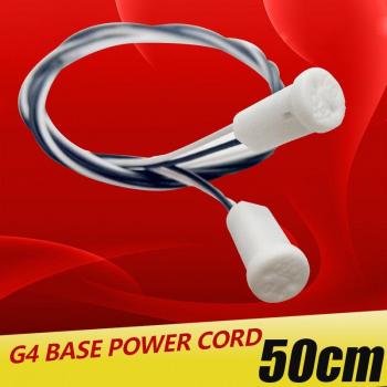 10-Pack 50CM G4 Crystal Lamp Holder Socket, 12V/220V Lighting Accessory