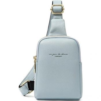 Luxury Leather Women's Outdoor Sports Chest Bag