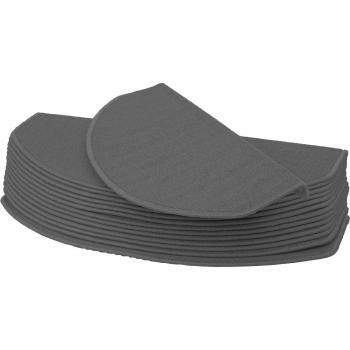Coffret 15 bandes anti-glissades pour escaliers, dimension 65 x 25 cm, gris – Semi‑cercle