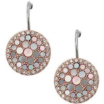 Pendientes Fossil de circonita cúbica