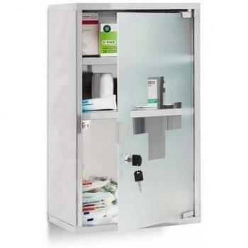Lockable Stainless Steel Emergency Medicine Cabinet