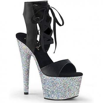 Pleaser ADORE 700 14LG (BPU/SG) – Schwarze Damen‑Sandal – EU 40