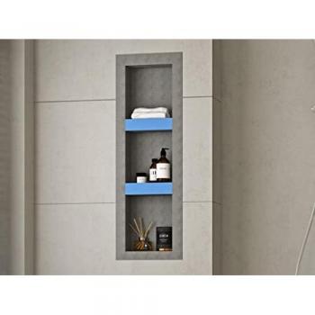 Douche Intégrée KLARA 31 cm x 91 cm – Kit 2 Étagères