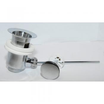 Trade Shop Traesio Piletta di scarico con saltello completa di tappo per lavabo bidet automatico