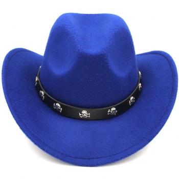 Chapeau de Cowgirl en Mélange de Laine avec Large Bord