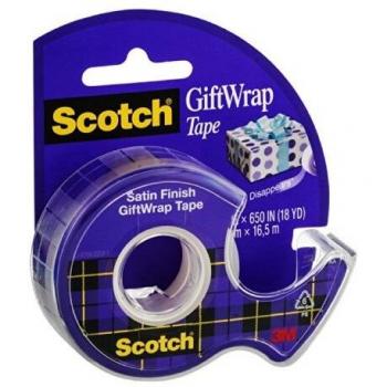 Scotch 16.5m x 19mm Gift Wrap Tape x5 Rolls Brand New