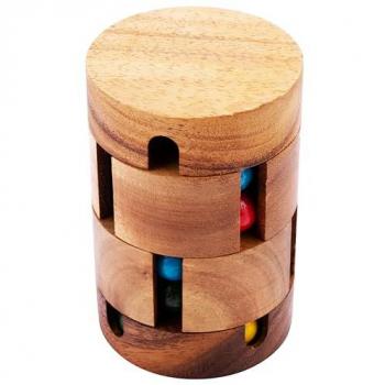 Engelhart – Puzzle en bois REVOLVE – Niveau difficile – 1 pièce – 7.1 x 7.1 x 10.5 cm