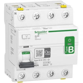 Interrupteur différentiel 4 pôles 40A 300mA Type B