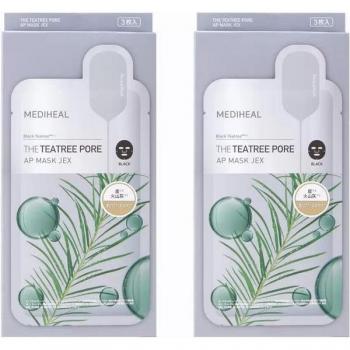 MEDIHEAL Pore Reinigungsmaske Teebaum JEX 3 Stück