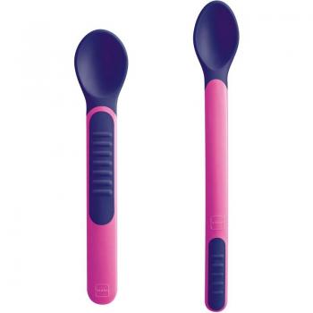 Cucharas para Alimentación MAM 6m+ Violeta 2 Unidades