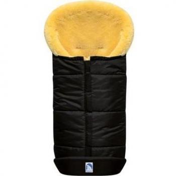 Heitmann Lammfellfußsack Premium schwarz
