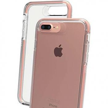 Zagg D30 Piccadilly Dual‑Layer Case for iPhone 7+ / 8+ – Transparent with Rose Gold Detail