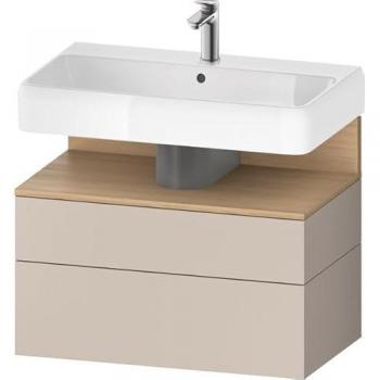 Duravit Qatego Waschtischunterbau mit 1 Auszug und 1 Schublade