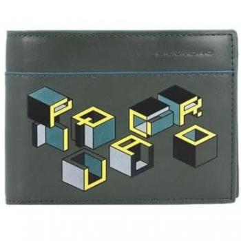 Piquadro Blue Square Revamp RFID Wallet 13 cm Green