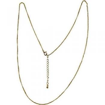 Chaîne 80 cm dorée 1 mm 1 pièce