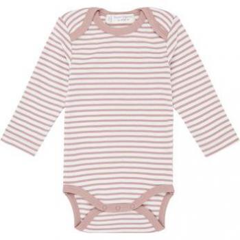 Body a manica lunga righe rosa legno di Sense Organics