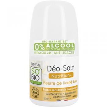 Léa Nature SO BiO étic Déodorant Roll-on Beurre de Karité, 50 ml