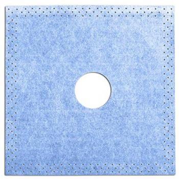 Level+ Wandmanschette mit Dichtungsband, 150 mm × 150 mm, perforierte Öffnung Ø 27–50 mm – B04