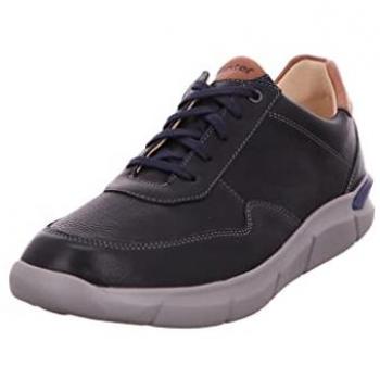 Sioux Ganter Herren Sneaker Schnürschuh Glattleder Blau 42