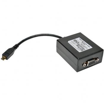 Tripp Lite 6-Inch Micro HDMI to VGA Audio Converter
