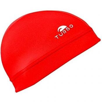 Cuffia Turbo rossa in lycra fascia alta