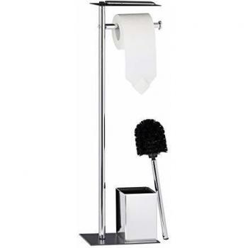 Stilvolle WC-Garnitur mit integriertem Toilettenpapierhalter