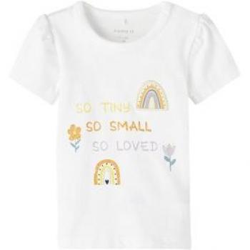 NAME IT Damen T-Shirt Nbfhussie Bright White