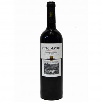Coto Mayor Crianza Rioja: Un vino tinto español equilibrado y complejo, elaborado con uvas Tempranillo y envejecido durante 12 meses en barricas de roble Bodegas Coto Mayor Tinto Crianza