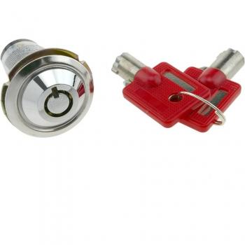 Cerradura de Leva con Llave Tubular y Interruptor 27mm M18