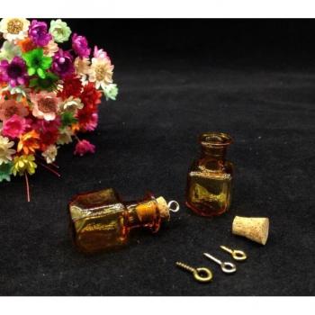 Botellas de Vidrio en Miniatura 10 Piezas
