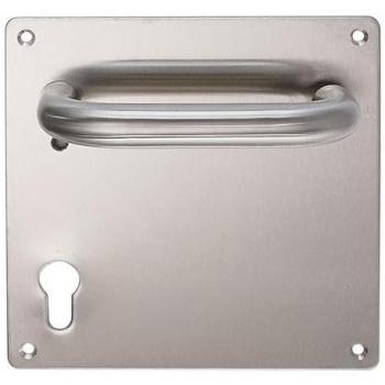 Manilla de Acero Inoxidable INOX ART HADES 170x170 C/B Forma U con Bocallave Pera a 85mm